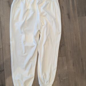 Rachel Zoe Classic Off White/Creamy Jogger Pants Size Large